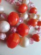 Outrageous Bakelite and Pink Glass Multi Strand Necklace WOW!