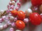 Outrageous Bakelite and Pink Glass Multi Strand Necklace WOW!