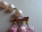 Outrageous Bakelite and Pink Glass Multi Strand Necklace WOW!