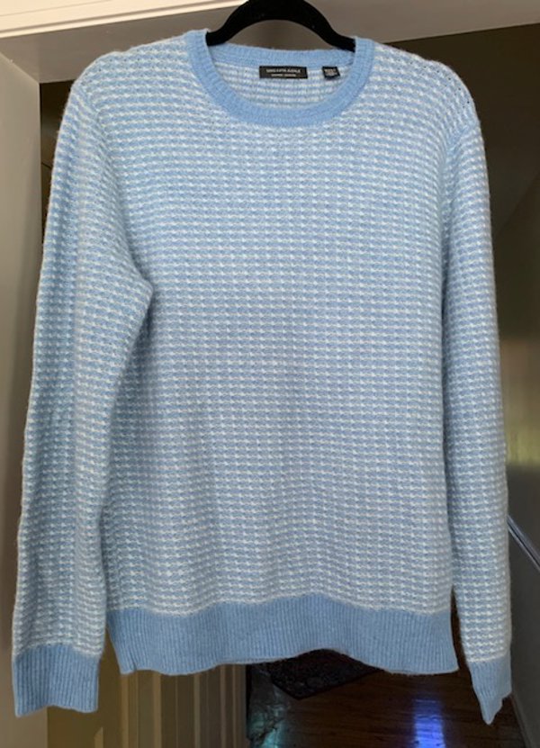 Men's 100% Cashmere Crew Neck Sweater Saks Fifth Avenue Sz. Medium